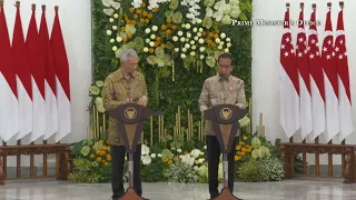 Joint Press Conference between PM Lee Hsien Loong and Indonesian President Joko Widodo (April 2024)