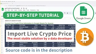 Import Live Cryptocurrency Price (And More) In Google Sheets & Schedule Auto Refresh