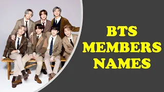 BTS MEMBERS NAMES AND PICTURES