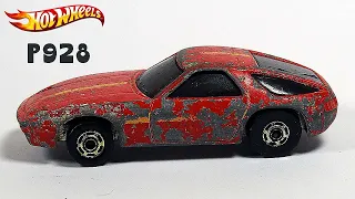 Turning This Beat Up Old 80's Hot Wheels Porsche 928 Into A Display Piece
