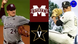 #4 Mississippi State v #2 Vanderbilt Highlights (Bednar v Leiter) | 2021 College Baseball Highlights