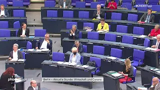 "Aktuelle Stunde" im Bundestag: „Wirtschaftliche Erholung nach Corona-Krise" auf Antrag d. Koalition