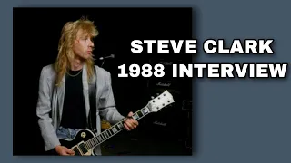Def Leppard Steve Clark 1988 Phone Interview