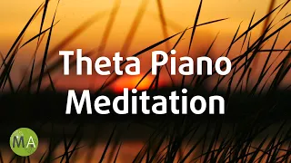 Deep Relax Theta Wave Piano Meditation with 5.5Hz Isochronic Tones