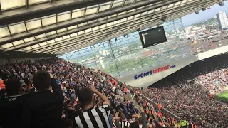 Newcastle United fans your not singing anymore when we beat Chelsea 3-0