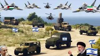 Irani Fighter Jets, Drones & Helicopters Attack on Israeli Oil Supply Convoy in Jerusalem - GTA v