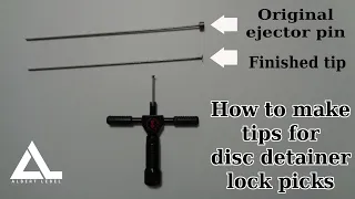 #398 How to make a disc detainer pick tip start to finish