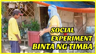 PUBLIC SOCIAL EXPERIMENT SINUBUKAN KO MAGTINDA NG BATYA TABO AT TIMBA