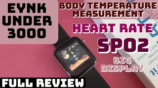 Full Review| EYNK LitFit SMARTWATCH | With Body Temp. measurement feature | Flash Light | Much More