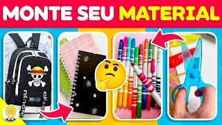 📚 MONTE O SEU MATERIAL ESCOLAR ✏️ | Jogo das Escolhas: Edição Material Escolar