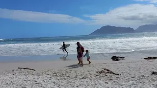 Long Beach Kommetjie on a October day in Cape Town