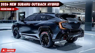 Subaru Outback Hybrid Confirmed for 2026? Everything We Know So Far!