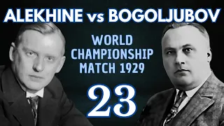 Alekhine vs Bogoljubov | World Championship Match 1929 | Round 23