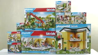 Playmobil unboxing : The modern house (2022) - 9266, 9268, 9269, 9271, 70986, 70987... 70990