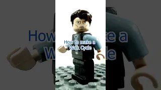 How to animate a smooth LEGO walk cycle #shorts