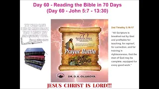 Day 60 Reading the Bible in 70 Days 70 Seventy Days Prayer and Fasting Programme 2021 Edition