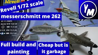Messerschmitt me 262 model full build and paint revell model kit