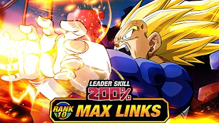 GREAT EZA!!! LEVEL 10 LINKS 100% EZA AGL SUPER VEGETA! (DBZ: Dokkan Battle)