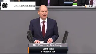 Regierungserklärung von Bundeskanzler Scholz: Deutlich mehr in Sicherheit des Landes investieren