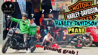 HARLEY DAVIDSON "public prank" | taong grasa na pinang GRAB pa ! | maskelstv