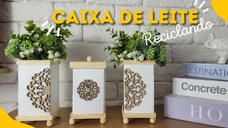 CAIXAS DE LEITE - FAÇA VOCÊ MESMO! DO LIXO AO LUXO.