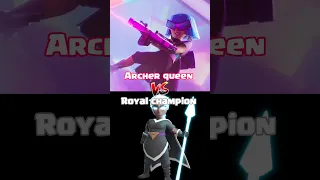 Archer queen Vs Royal Champion in Clash of clans #shorts #clashofclans #cocshorts #clash