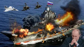 🔴Russian Navy Lost the Aircraft Carrier & Few Ships & Moscow City Destroyed by Ukrainian Jet | GTA-5