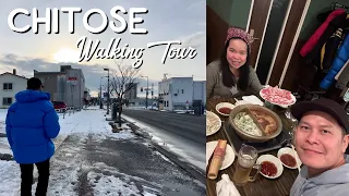 CHITOSE Walking Tour in Winter – Hokkaido Japan (Day & Night)