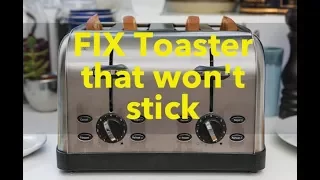 How to fix Toaster that won't stay DOWN Cuisinart CPT-180 CPT lever