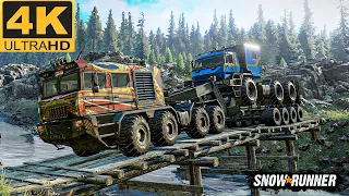 Towing a massive truck - SnowRunner - KOLOB 74941 | 4K HDR 60fps | GAMEPLAY #17