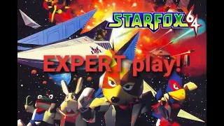 Star Fox 64 (N64) 𝗘𝘅𝗽𝗲𝗿𝘁 difficulty Venom II live stream playthrough