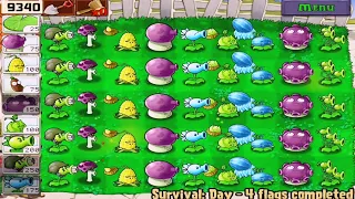 Plants vs Zombies | SURVIVAL DAY I Plants vs all Zombies GAMEPLAY FULL HD 1080p 60hz