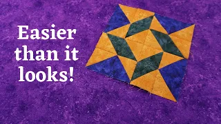 Balkan Puzzle Quilt Block - Easier than you think!