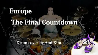 Europe - The Final Countdown drum cover by Ami Kim,the best drum cover cewek