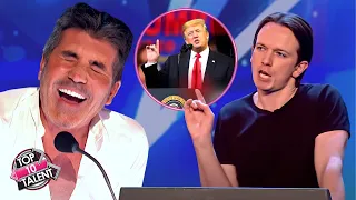 BEST Donald Trump Impression Has Simon Cowell LOL!