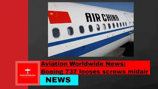 Loose Screws In Air China Boeing 737 Flap Fairing During Domestic Flight!