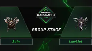 WC3 - Soin vs. LawLiet - Group C - DreamHack WarCraft 3 Open: Summer 2021 - Asia