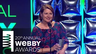 David Pescovitz presents to 99% Invisible at the 20th Annual Webby Awards