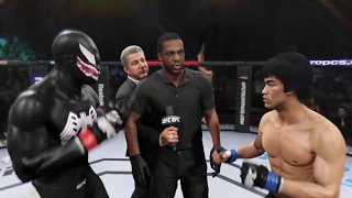 Venom vs. Bruce Lee (EA Sports UFC 2) - CPU vs. CPU - Crazy UFC 👊🤪