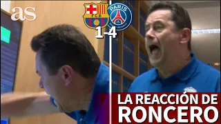 BARCELONA 1- PSG 4 | La reacción de RONCERO a los goles de Mbappé: a puñetazo limpio | Diario AS