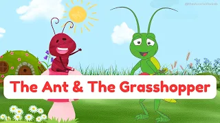 The Ant & The Grasshopper | Children's Story (age 3 years +) | Aesop's Fable |  Best English Stories