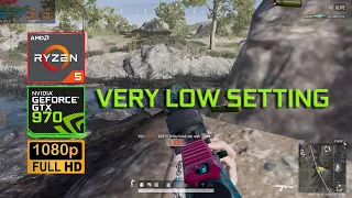 PUBG PC : ryzen 5 2600 & GTX 970 4GB very low