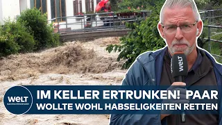 HOCHWASSER: Tragödie in Schorndorf - Ein Paar im Keller von den Fluten überrascht | WELT Thema