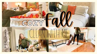 COZY FALL CLEAN WITH ME // RELAXING CLEANING MOTIVATION