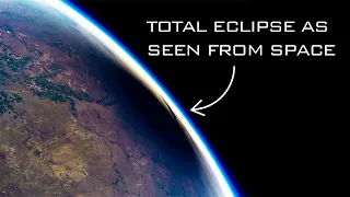 Solar eclipse timelapse in space