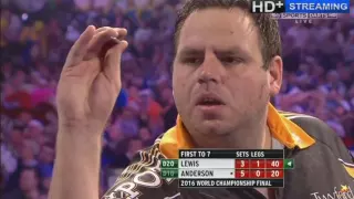 FINAL WILLIAM HILL WORLD DARTS CHAMPIONSHIP 2016 Gary Anderson v Adrian Lewis PART 5