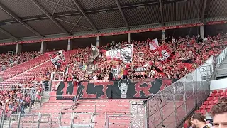 Bayer 04 Leverkusen Ultras in der MEWA Arena in Mainz