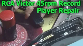 RCA Victor 45rpm Record Player "Desktop Jukebox" Repair