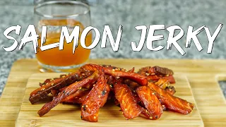 Homemade Salmon Jerky  - Perfect Snack To Accompany Some Beers