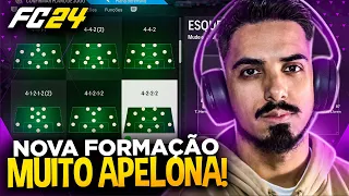 NOVA FORMAÇÃO SUPER META NO FC 24 🔥 - ATAQUE E DEFENDA COM MUITOS JOGADORES!!!